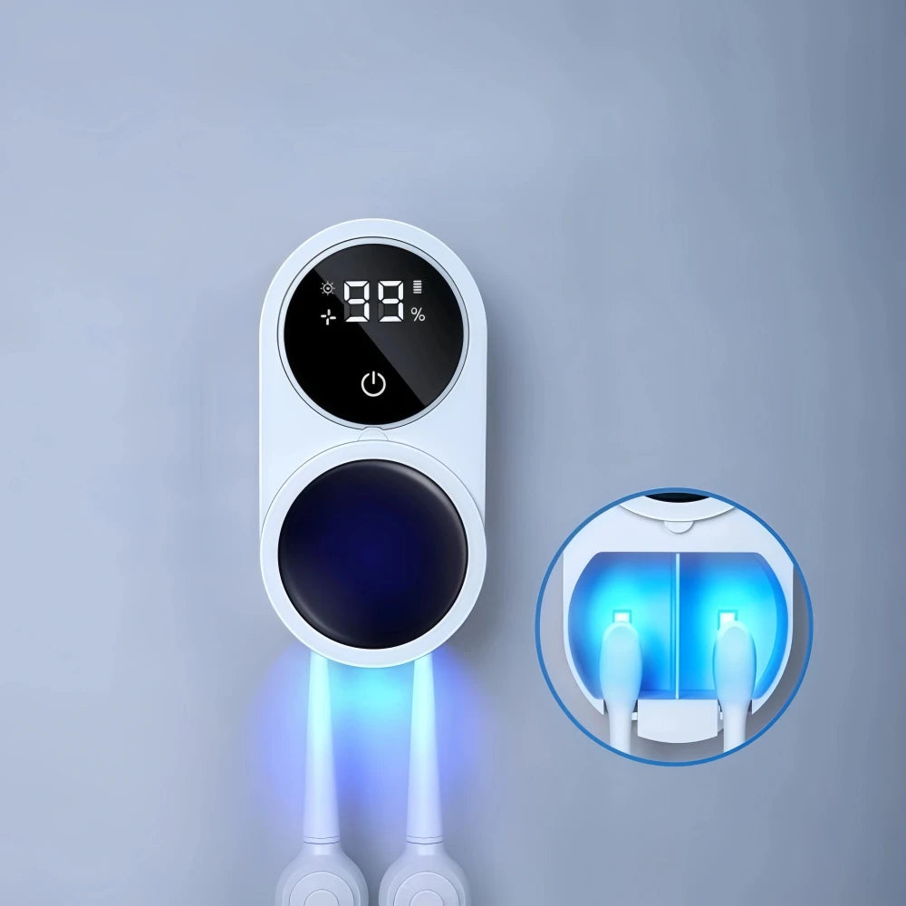 Automatic Rotating Wall Mounted Toothbrush Cleaner